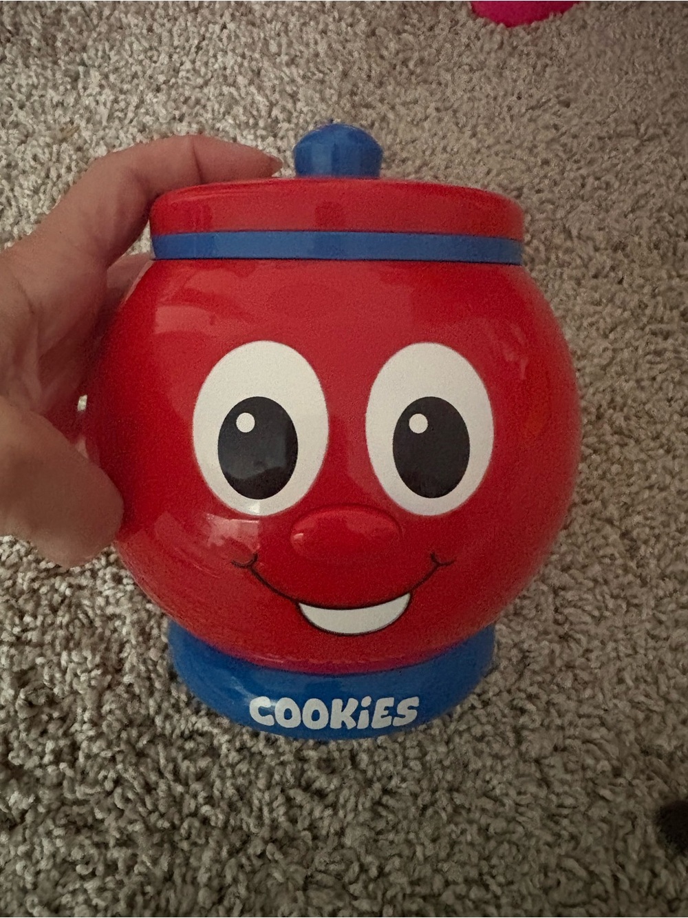 Cookies Red and Blue Kids Cookie Jar Toy